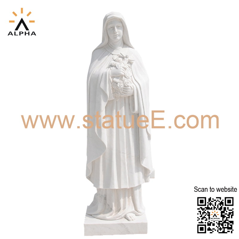 Marble St Theresa statue
